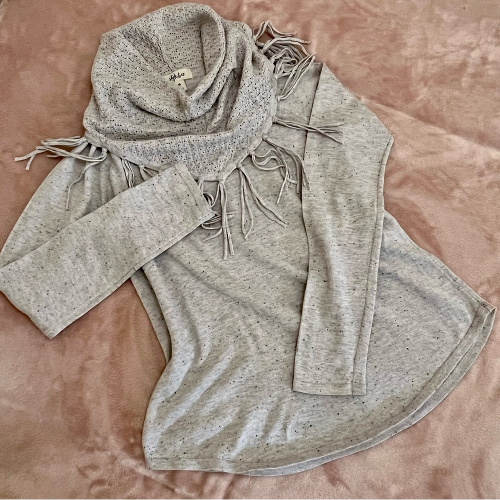 Style & Co Boho Chic Tasseled Turtle Neck Sweater